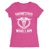 Saving Lives Who I Am | Premium Women's T-Shirt
