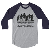 The Military Brotherhood | Premium Men's 3/4 Sleeve Long Shirt