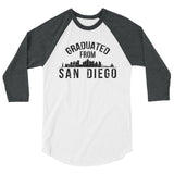 Graduated From San Diego Marine Corps | Premium Men's 3/4 Sleeve Long Shirt