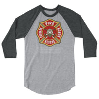 Fire Fighters | Premium Men's 3/4 Sleeve Shirt