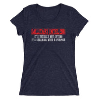 Military Intel, Totally Not Spying | Premium Womens T-shirt