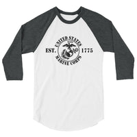 United States Marine Corps Est 1775 | Premium Men's 3/4 Sleeve Long Shirt