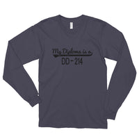 My Diploma is a DD-214 | Premium Womens Long-sleeved Shirt