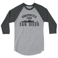 Graduated From San Diego Marine Corps | Premium Men's 3/4 Sleeve Long Shirt