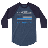 Blue Lives Matter | Premium Men's 3/4 Sleeve Shirt