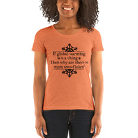 Global Warming Snowflakes | Premium Womens T-Shirt