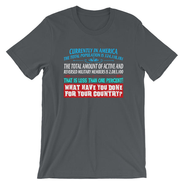 What Have You Done For Your Country | Premium Mens T-Shirt