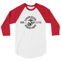 United States Marine Corps Est 1775 | Premium Men's 3/4 Sleeve Long Shirt