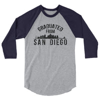 Graduated From San Diego Marine Corps | Premium Men's 3/4 Sleeve Long Shirt