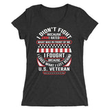 Veteran - Fought For Those Left Behind | Premium Women's T-Shirt