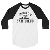 Graduated From San Diego Marine Corps | Premium Men's 3/4 Sleeve Long Shirt