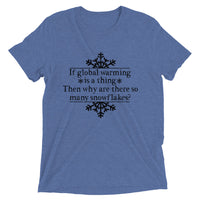 Global Warming Snowflakes | Premium Mens T-Shirt