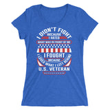 Veteran - Fought For Those Left Behind | Premium Women's T-Shirt