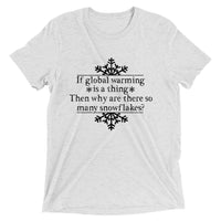 Global Warming Snowflakes | Premium Mens T-Shirt