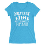 Military Hurry Up and Wait Lifestyle | Premium Womens T-Shirt