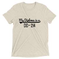 My Diploma is a DD-214 | Premium Mens T-Shirt