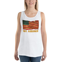 Not Ashamed America Flag | Premium Women's Tank