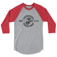 United States Marine Corps Est 1775 | Premium Men's 3/4 Sleeve Long Shirt