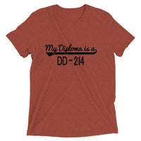 My Diploma is a DD-214 | Premium Mens T-Shirt