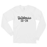 My Diploma is a DD-214 | Premium Womens Long-sleeved Shirt