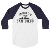 Graduated From San Diego Marine Corps | Premium Men's 3/4 Sleeve Long Shirt