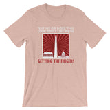 We're Getting The Middle Finger | Premium Mens T-Shirt