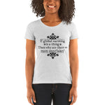 Global Warming Snowflakes | Premium Womens T-Shirt