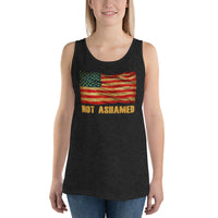 Not Ashamed America Flag | Premium Women's Tank