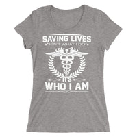 Saving Lives Who I Am | Premium Women's T-Shirt