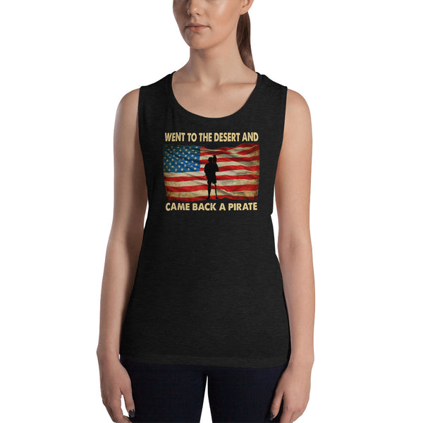 Went To The Desert Came Back A Pirate | Premium Women's Tanks